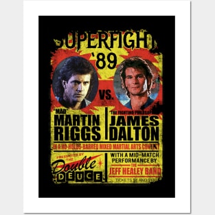 Superfight '89 - Martin Riggs from Lethal Weapon vs James Dalton from Road House Posters and Art